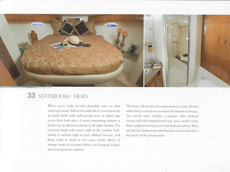 Carver 33 Super Sport Brochure