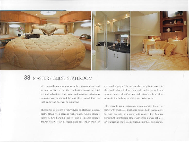 Carver 38 Super Sport Brochure