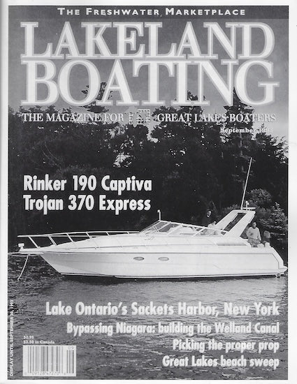 Trojan 370 Express Lakeland Boating Magazine Reprint Brochure