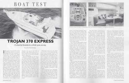 Trojan 370 Express Lakeland Boating Magazine Reprint Brochure