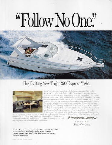 Trojan 390 Advertisement Reprint