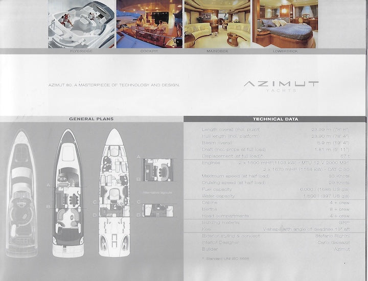 Azimut 2004 / 2005 Brochure