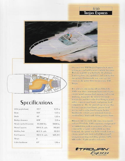 Trojan 440 Specification Brochure