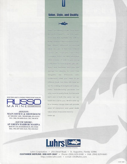 Luhrs 1999 Poster Brochure