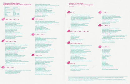 Mikelson 43 Sportfisher Specification Brochure