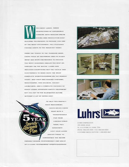 Luhrs 1997 Brochure
