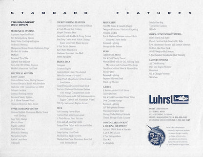 Luhrs 290 Open Specification Brochure