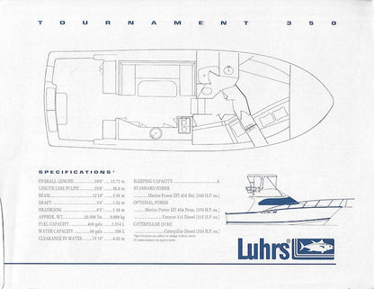 Luhrs 350 Tournament Convertible Brochure