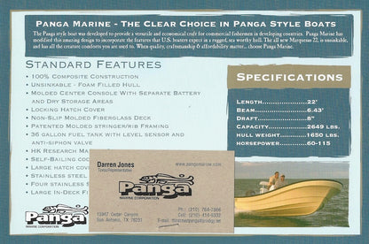 Panga Large Post Card