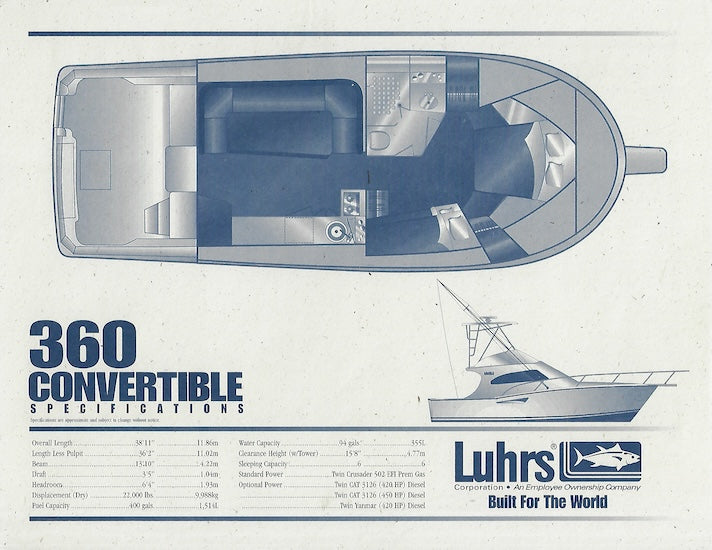 Luhrs 360 Convertible Brochure
