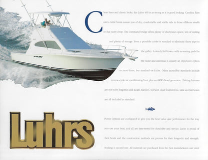 Luhrs 400 Convertible Brochure