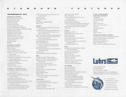 Luhrs 320 Tournament Specification Brochure