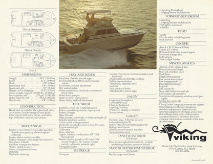 Viking 35 Convertible Brochure
