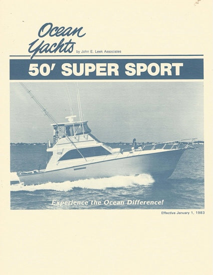 Ocean 50 Super Sport Specification Brochure