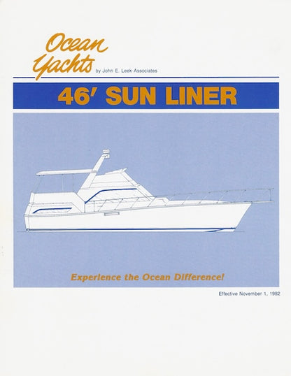 Ocean 46 Sunliner Specification Brochure