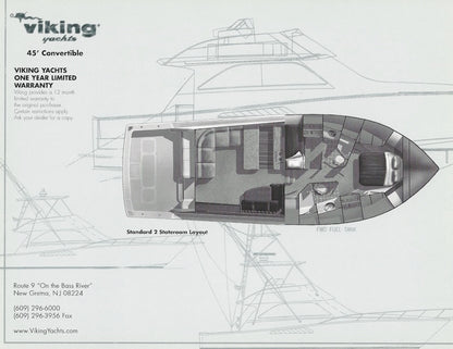Viking 45 Convertible Specification Brochure