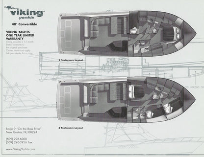 Viking 48 Convertible Specification Brochure