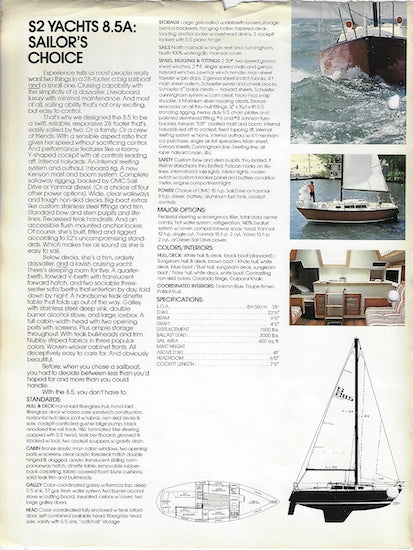 S2 8.5A Aft Cockpit Brochure