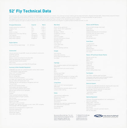 Numarine 52 Flybridge Brochure
