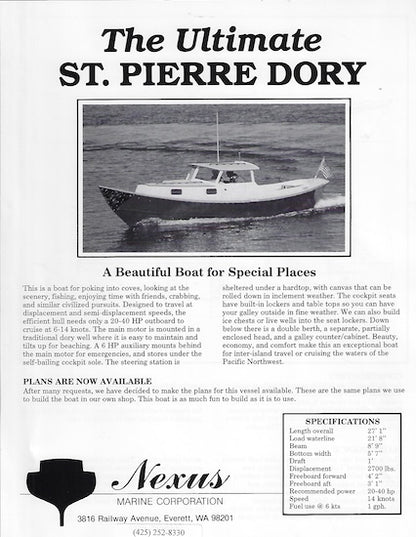 Nexus St. Pierce Dory Specification Brochure