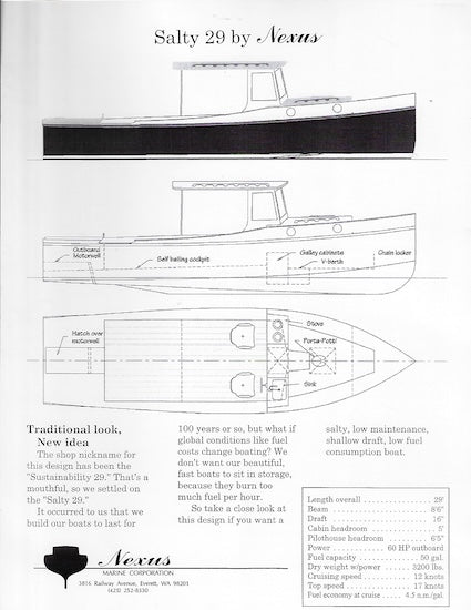Nexus Salty 29 Specification Brochure