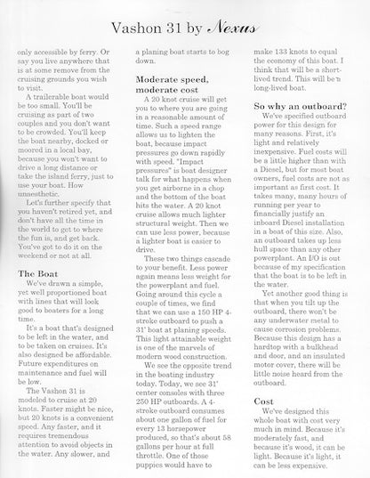 Nexus Vashon 31 Specification Brochure