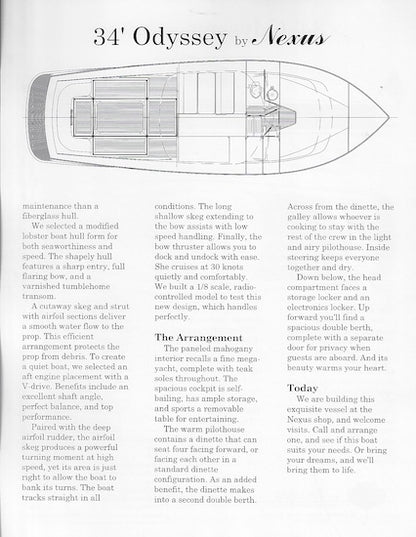Nexus Odyssey 34 Specification Brochure