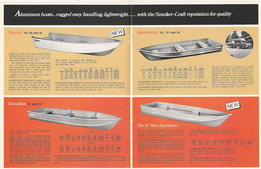 Smoker Craft 1976 Brochure