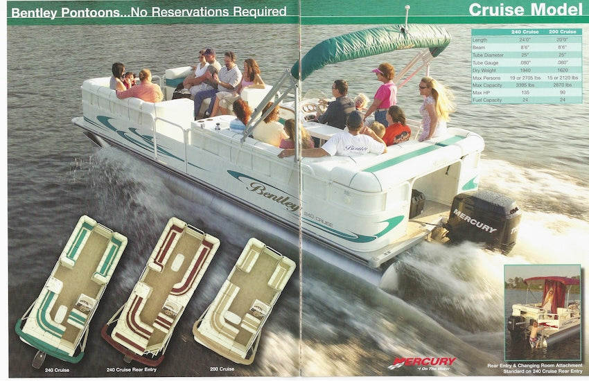 Bentley 2006 Pontoon Brochure SailInfo I