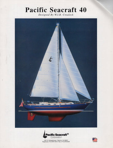 Pacific Seacraft 40 Build Brochure Package