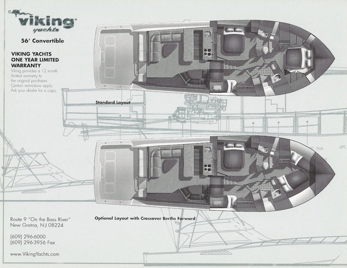 Viking 56 Convertible Specification Brochure