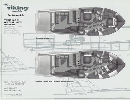 Viking 56 Convertible Specification Brochure