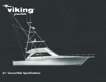 Viking 61 Convertible Specification Brochure