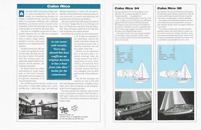Cabo Rico Sail Magazine Reprint