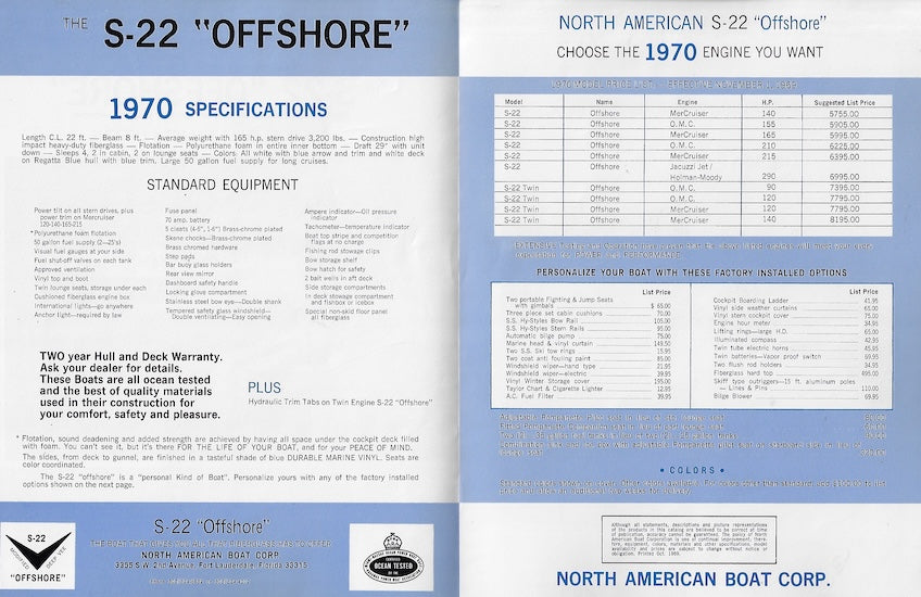 North American S-22 Offshore Brochure