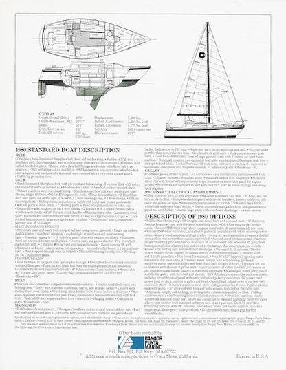 O'Day 28 Brochure