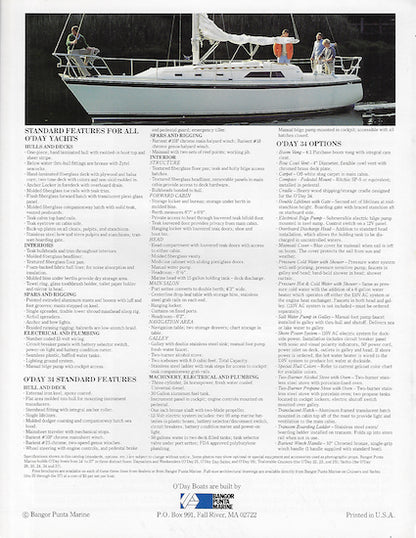 O'Day 34 Brochure