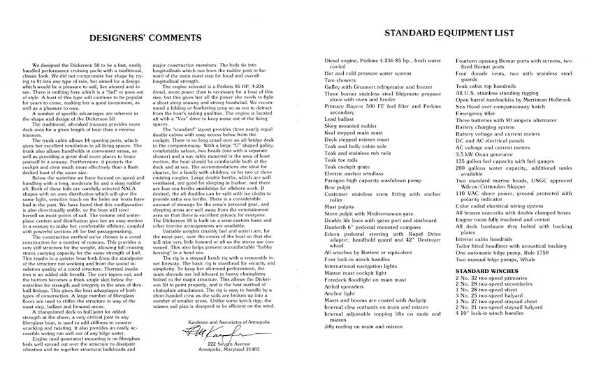 Dickerson 50 Digital Specification Brochure
