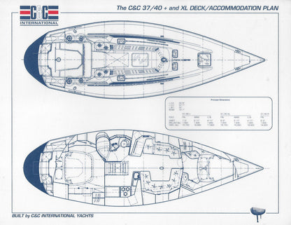 C&C 37/40+ & 37/40XL Specification & Line Drawing Package