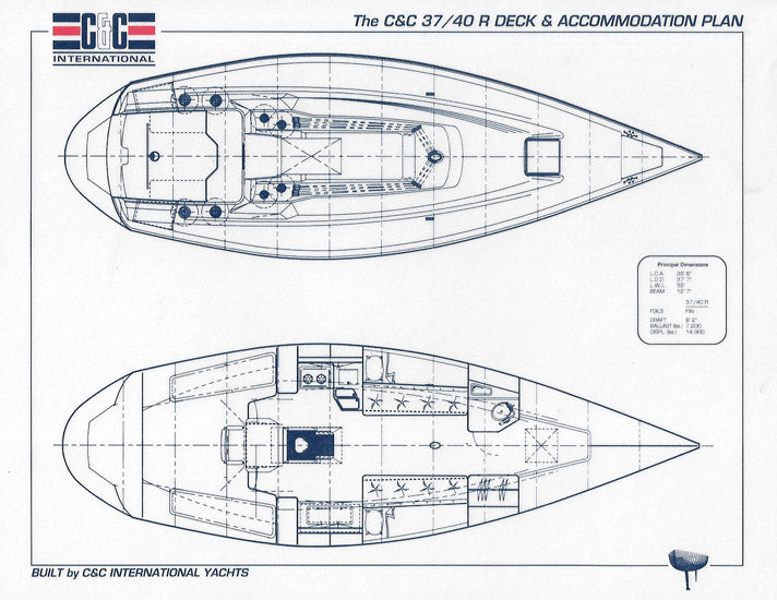 C&C 37/40R Specification & Line Drawing Package