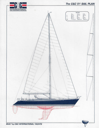 C&C 51XL Specification & Line Drawing Package