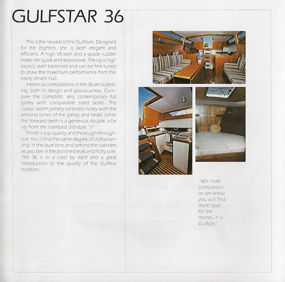 Gulfstar 36 Brochure