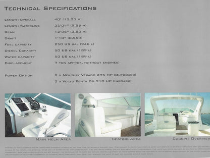 Gulf Craft Oryx 40 Sport Cruiser Brochure