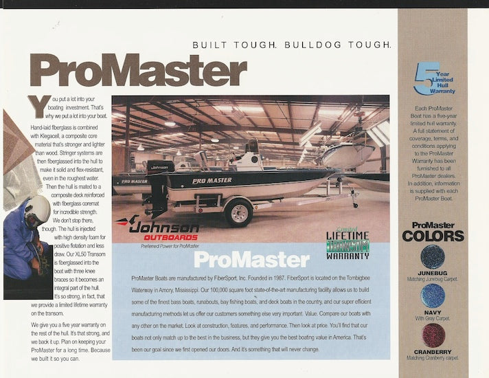 Promaster 1997 Brochure