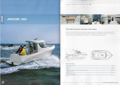 Quicksilver 2006 Arvor German Boat Brochure