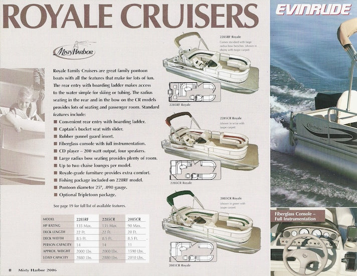 Misty Harbor 2006 Pontoon Brochure