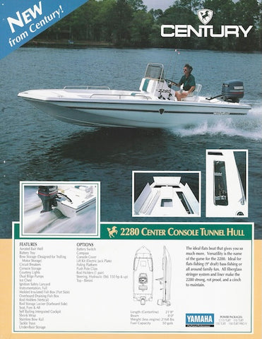 Century 2280 Center Console Flyer Brochure