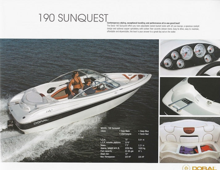 Doral 2006 Sport Boats Brochure