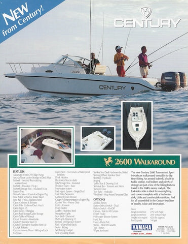 Century 2600 Walkaround Flyer Brochure