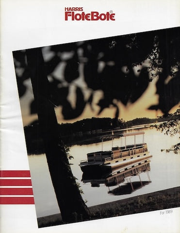 Harris 1989 FloteBote Pontoon Boat Brochure